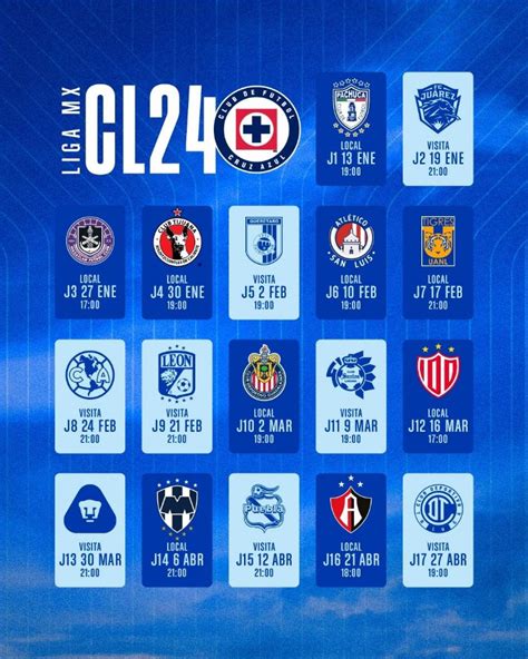 cruz azul partidos 2024